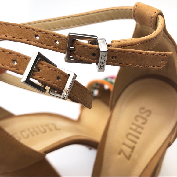 *NEW* SCHUTZ Joana Block Heel Multicolor S… - Picture 6 of 8